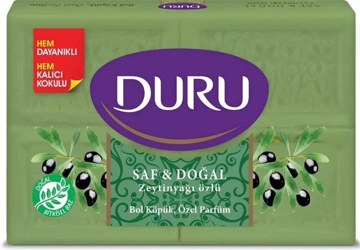 Duru Pure Natural Bar Soap – 4 Bars (150g / 600g)