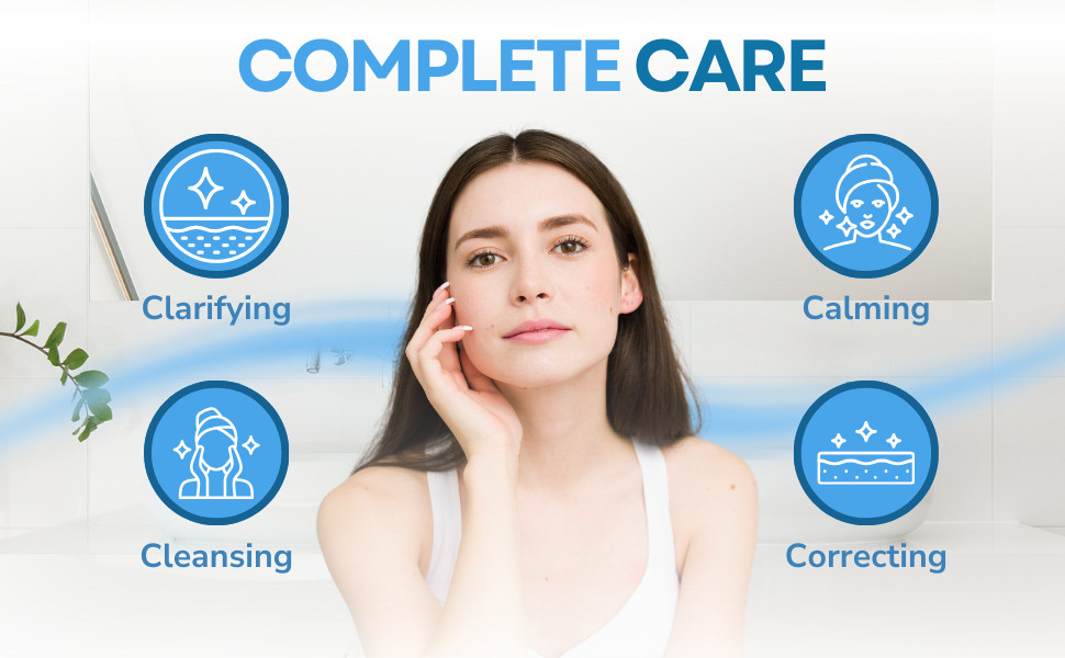 Zinc Face Wash | Zinc Soap Skin Therapy Body Cleanser for Acne, Rosacea, Eczema,