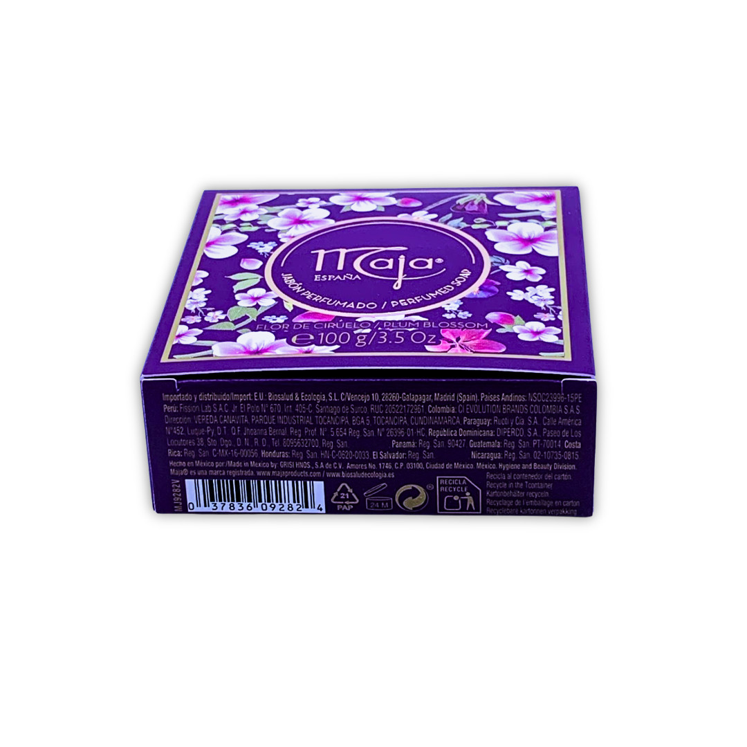 Maja España Plum Blossom Perfumed Soap Bar – Floral Scent | 3.5 oz