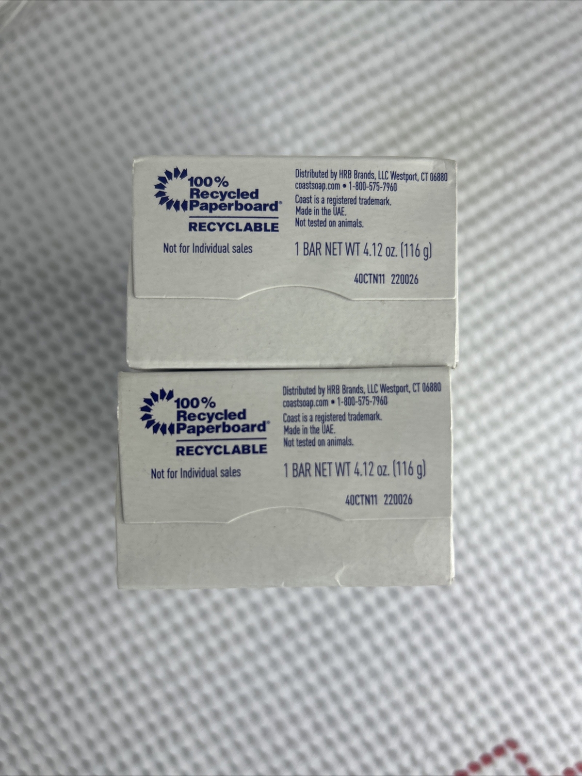 (2) Coast Deodorant Bath Soap Original Eye Opener Scent No Parabens Packs 3.2 oz