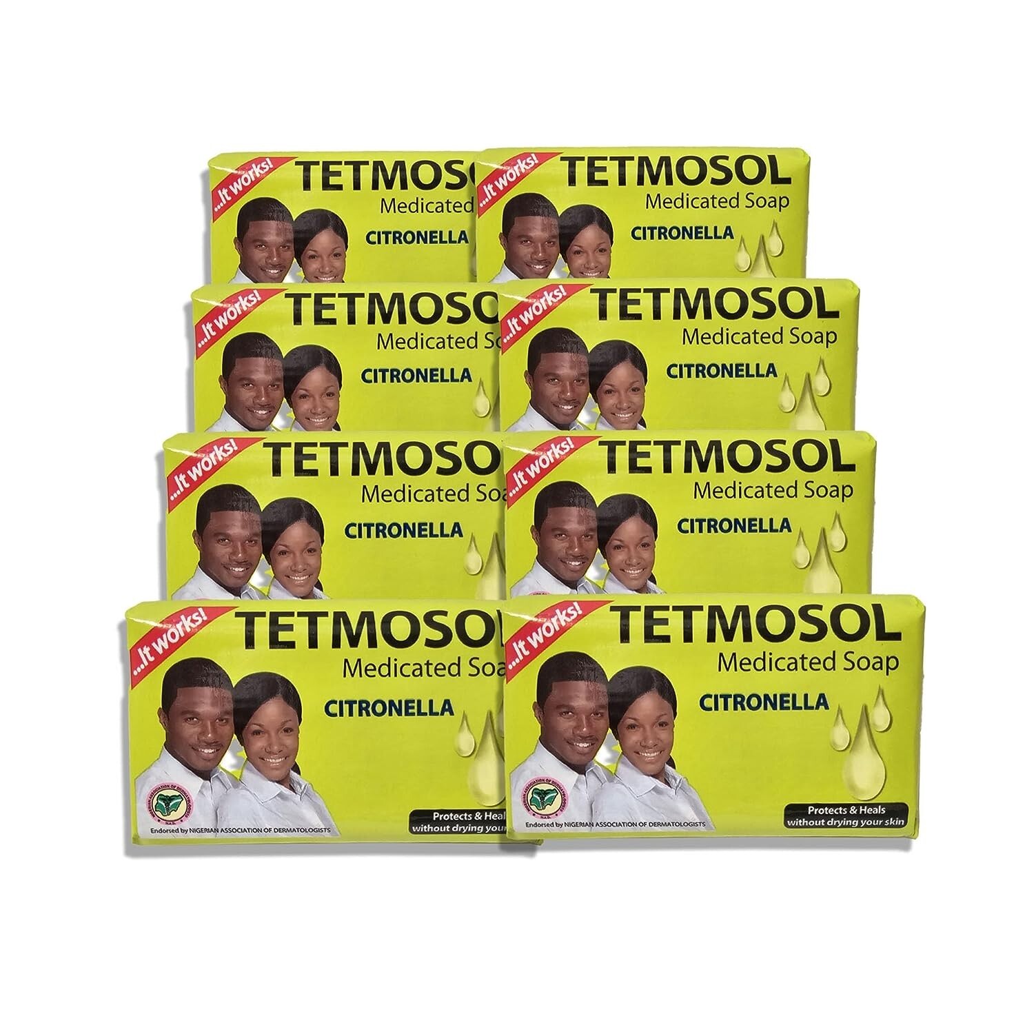 8 X Tetmosol Medicated Soap Citronella LOT OF 8 SOAPS. USA SELLER