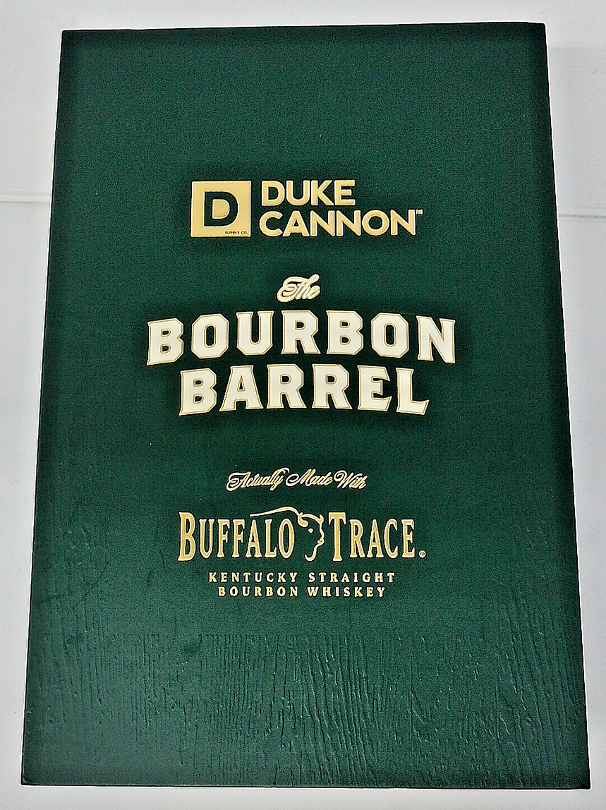 Duke Cannon Soap. The Bourbon Barrel Set In Gift Box. With Buffalo Trace Bourbon