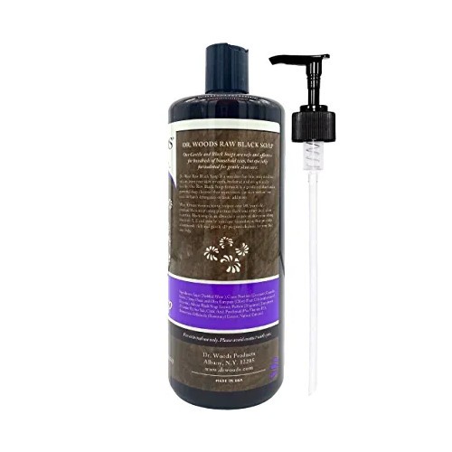 Dr. Woods Naturally Original Moisturizing Raw Black Liquid Soap 32 fl oz