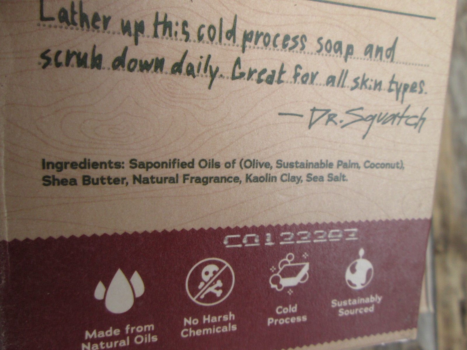 Dr. Squatch Lot 3 All Natural Bay Rum 5 oz. Bar Soap for Men Zero Grit Coconut