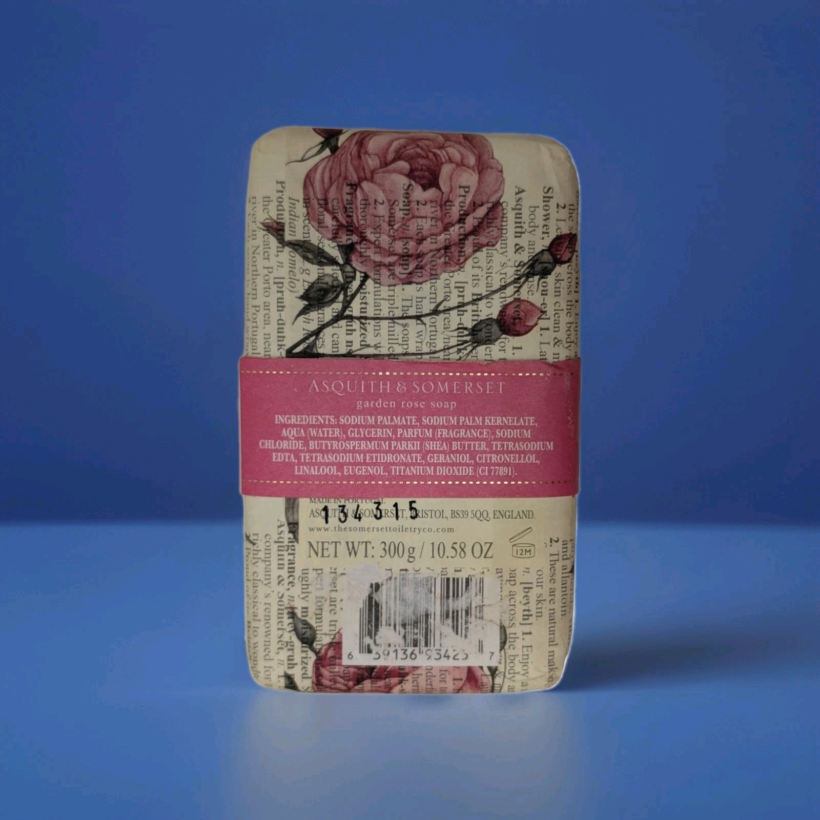 *LUXURY SOAP* Asquith & Somerset Iteritalia 3x Milled Rose Wisteria (4 Bar Lot)