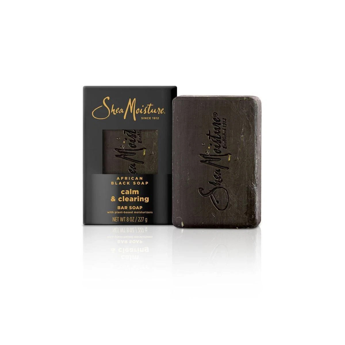 (2 PK)Shea Moisture African Black Bar Soap – Moisturizing – Calm & Clearing 8oz