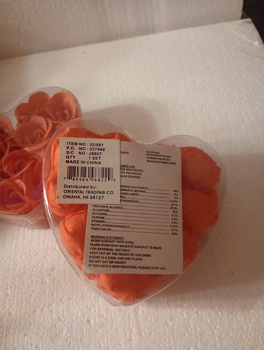 Vintage Rose Shaped Bath Soaps