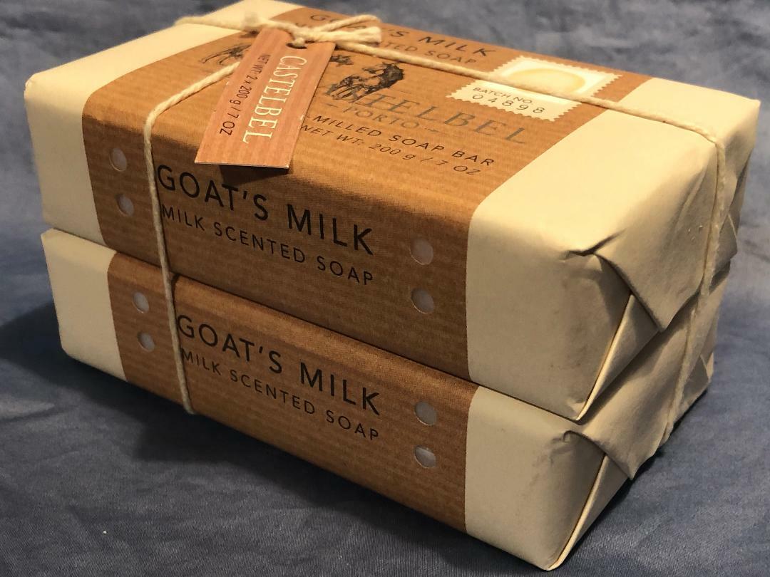 2 X CASTELBEL~Triple Milled~GOAT’S MILK~SOAP~Batch # 04898~7oz/200g x 2~NEW
