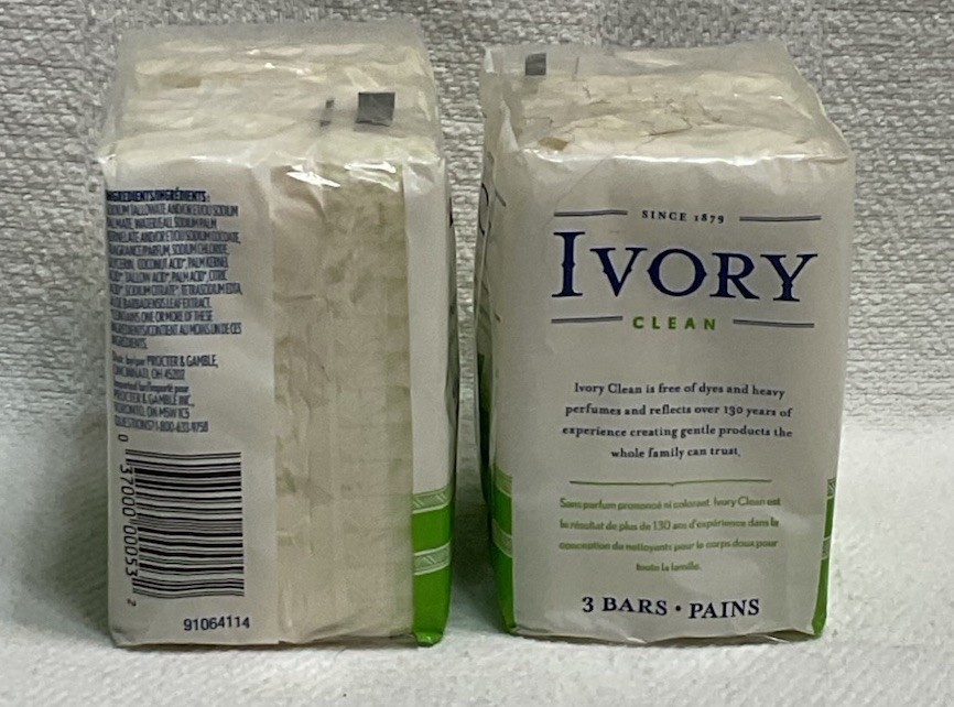 IVORY CLEAN (3-BARS) Aloe Scent Gentle NIP