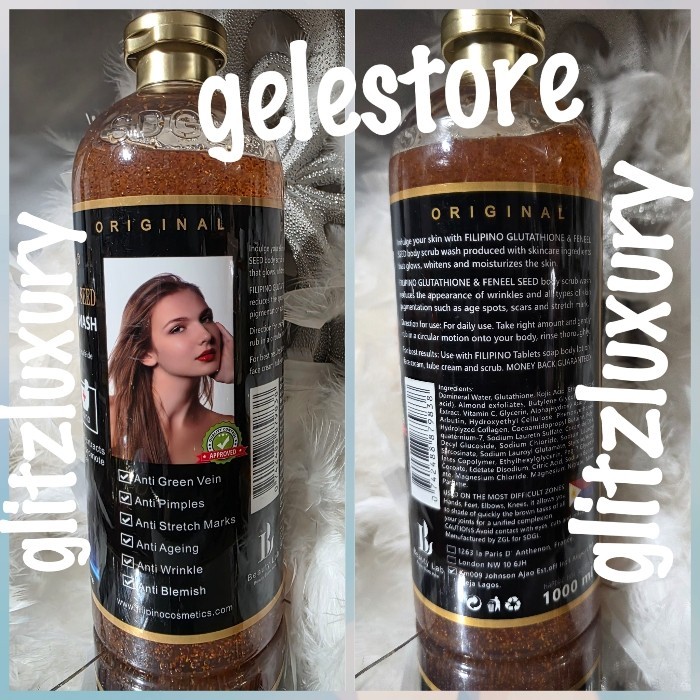 Filipino Glutathion & Fennel Seed exfoliating body wash. Anti stretch marks x 1