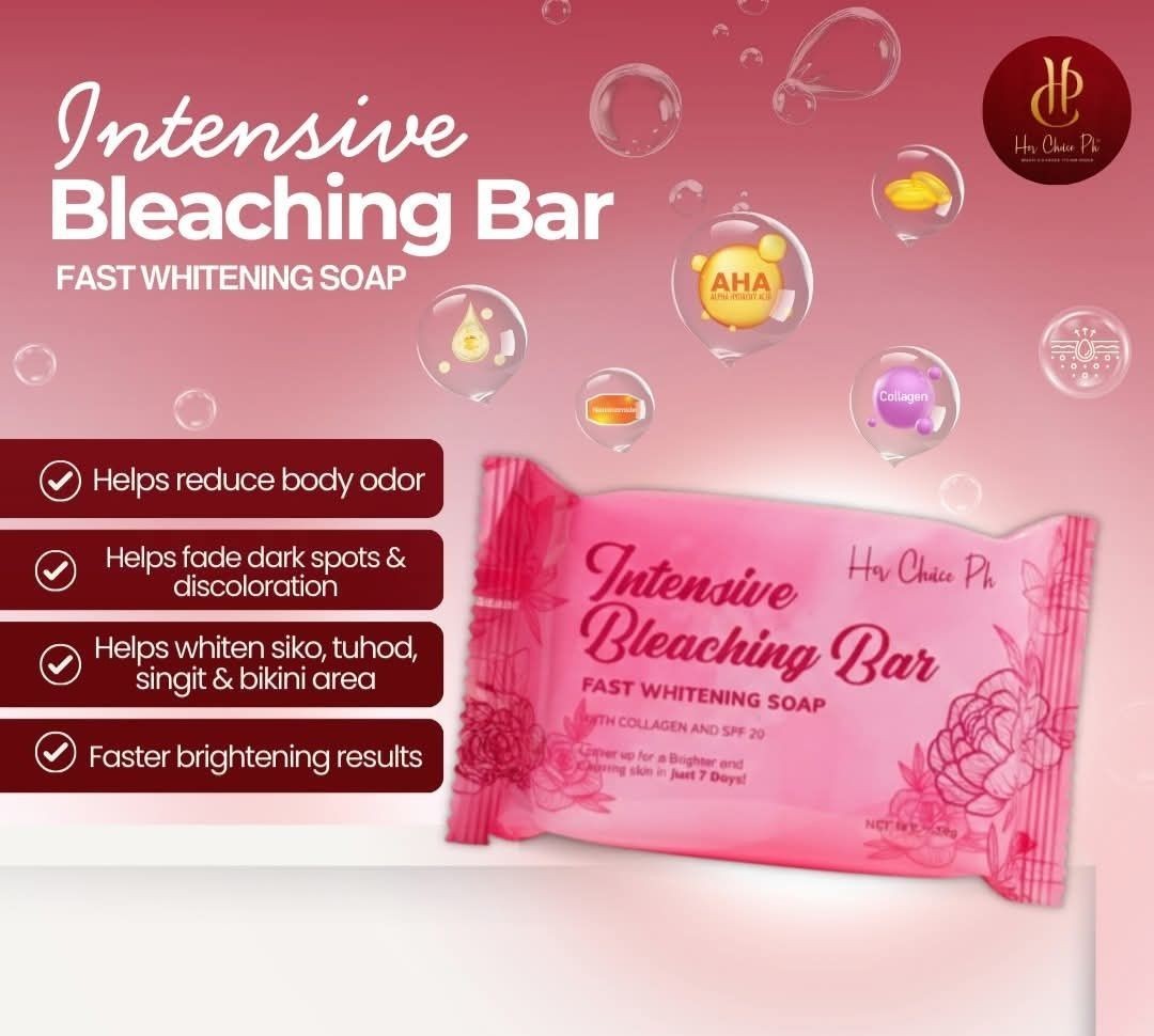 2 bars Her Choice Intensive Bleaching Bar Fast Whitening Soap (120g each)