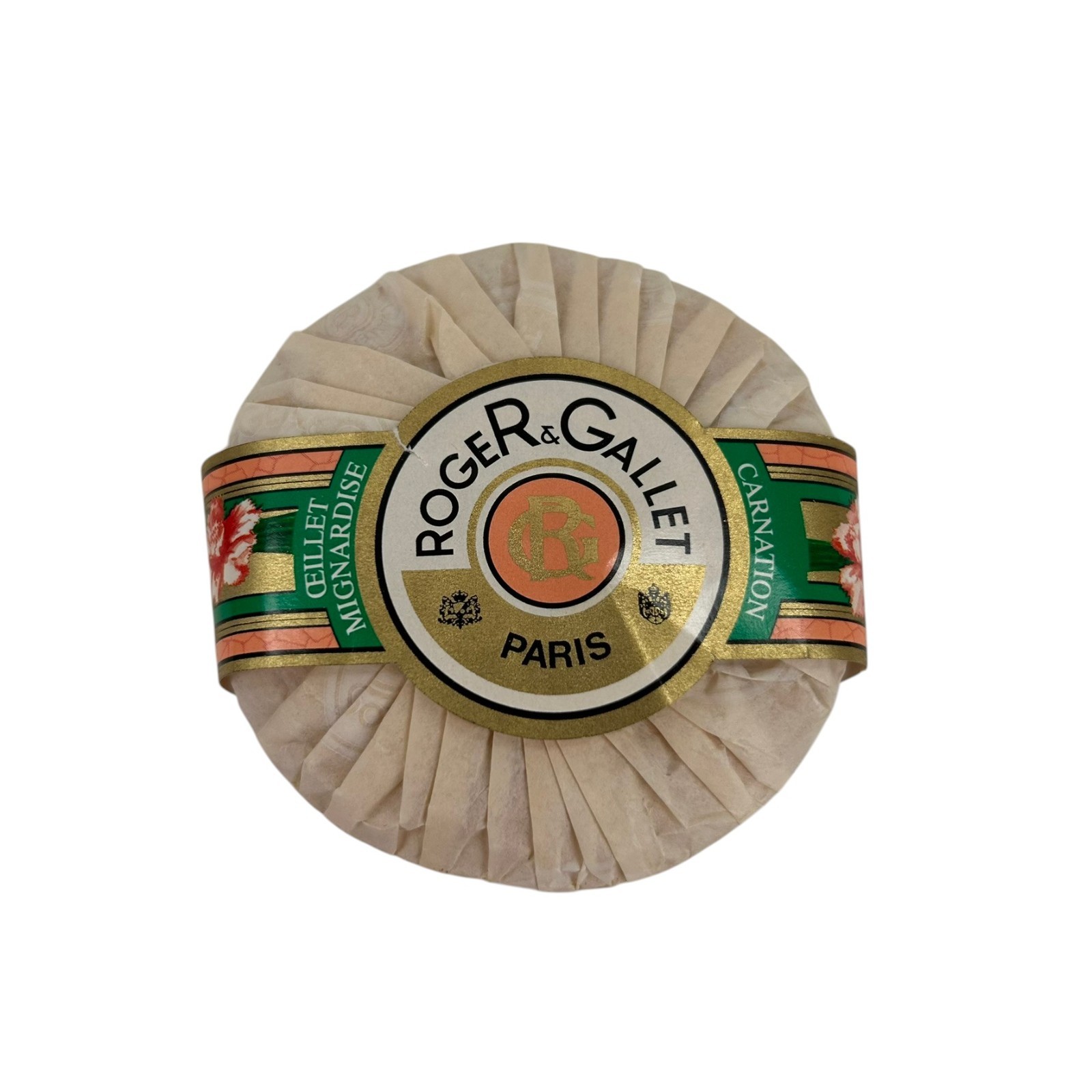Roger & Gallet Paris Luxury Soap Bar, 3.5oz Carnation Ceillet Mignardise New