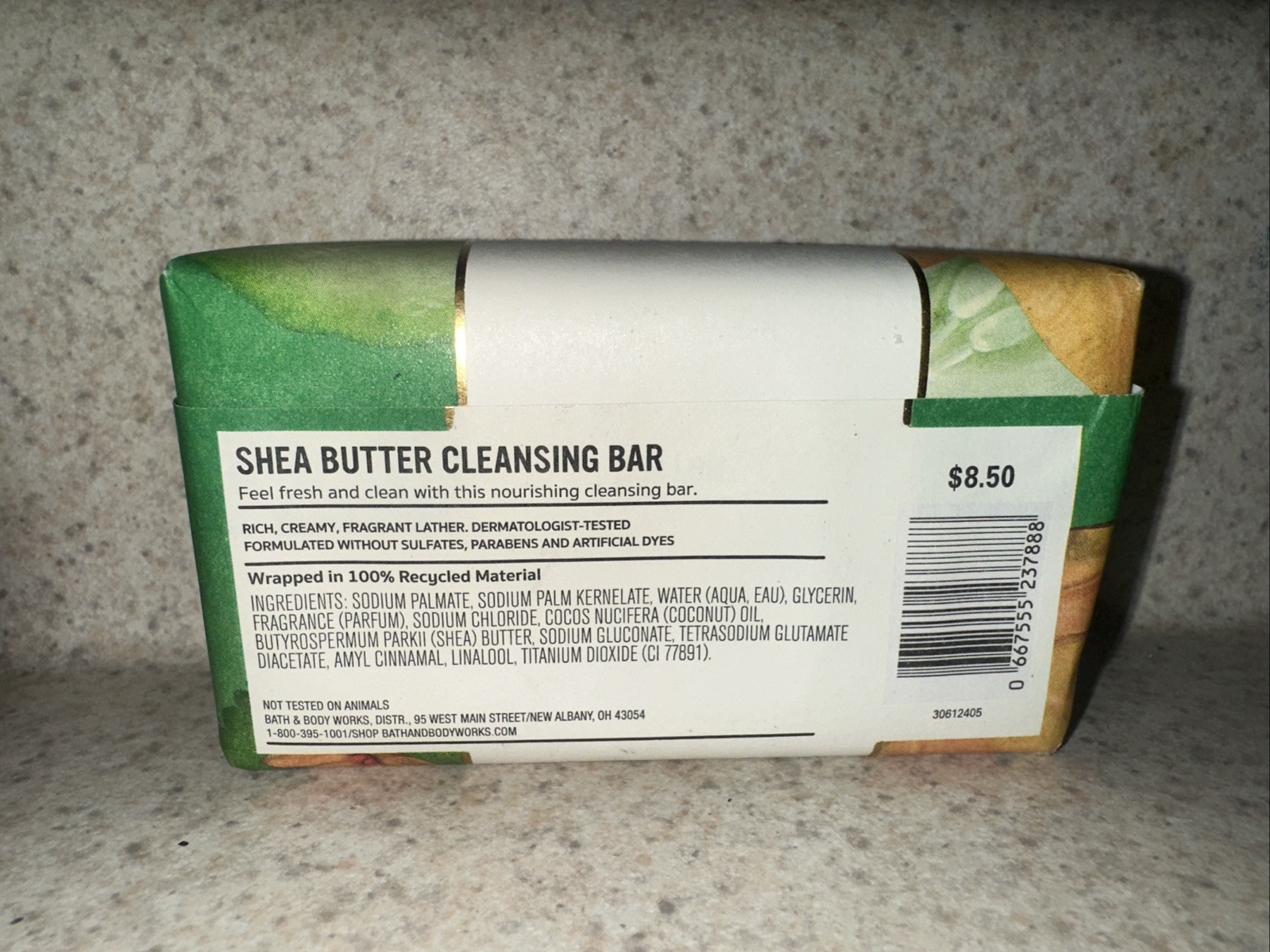 Bath & Body Works Cucumber Melon Shea Butter Cleansing Bar 5 oz