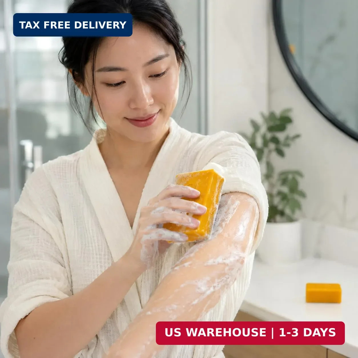 OKAY Turmeric Soap Bar 5.5 oz – Brightening Facial & Body Cleansing Bar for Even