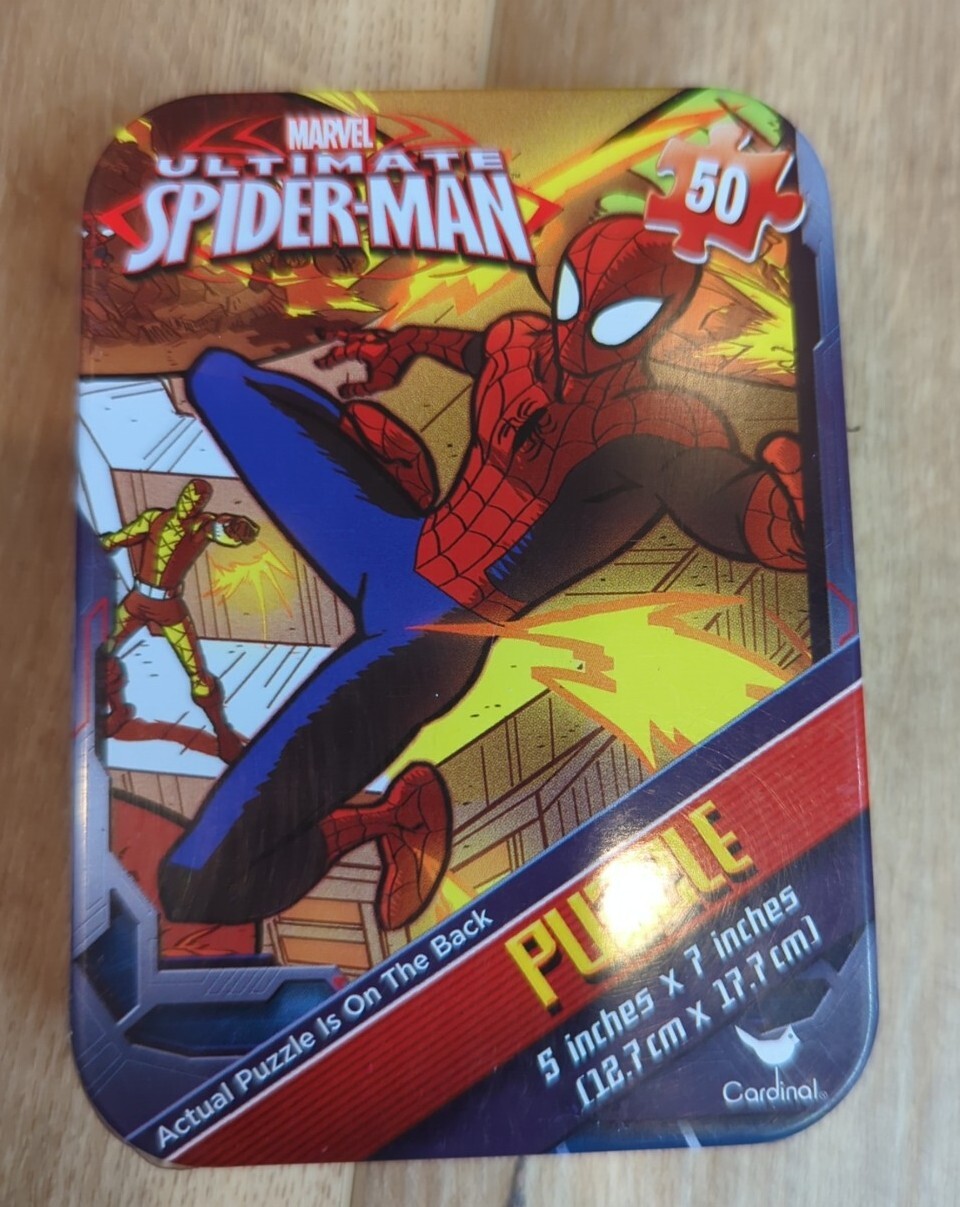 Marvel Ultimate Berry Spiderman Molded Bath Soap Bar Magic Towel Puzzle Spinner