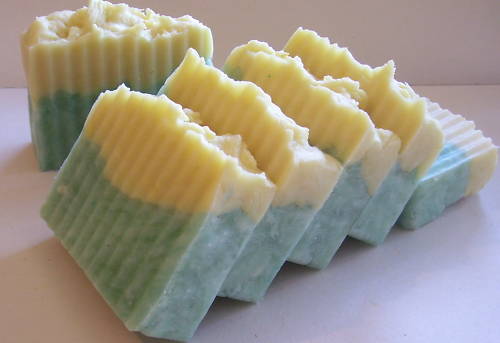 HANDMADE SHEA BUTTER SOAP LOAF 2lbs ARGAN OIL SOAP ~ Citrus Splash