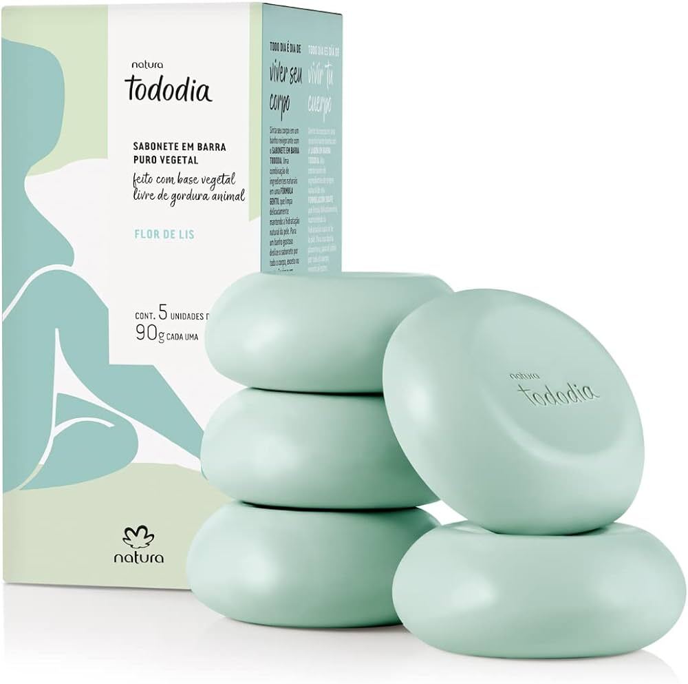 NATURA TODODIA SOAP X5 VARIOUS SCENTS COCOA, PECAN NUT, RED FRUITS, MANGO, LEMON