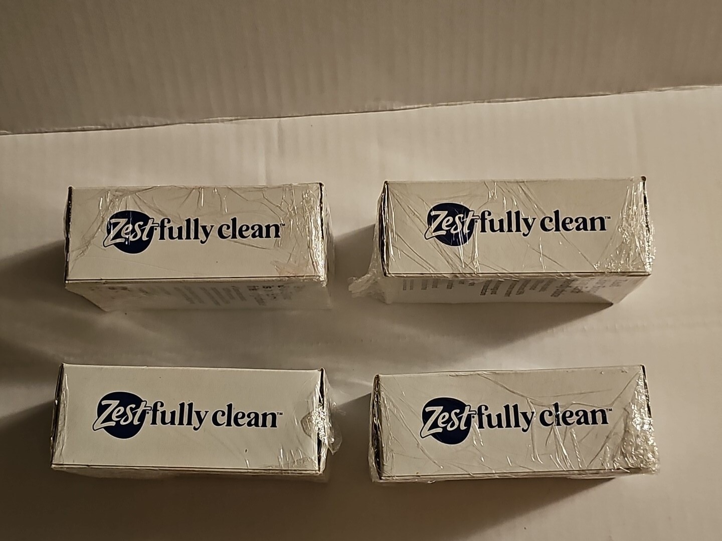 Vintage ZEST Bar Soap New Old Stock 4.12 oz Get Zestfully Clean Lot Of 4