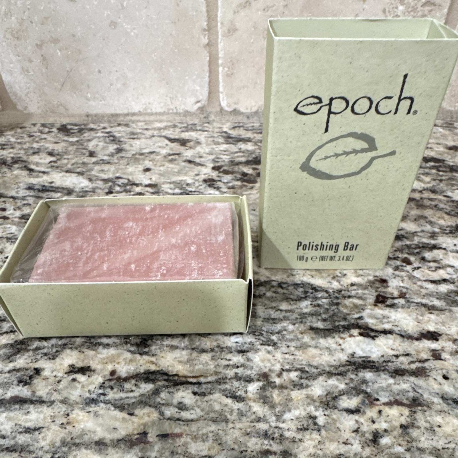 Nu Skin Epoch Polishing Bar Soap Sea Silt Scent Dermatologist Tested 3.4 oz
