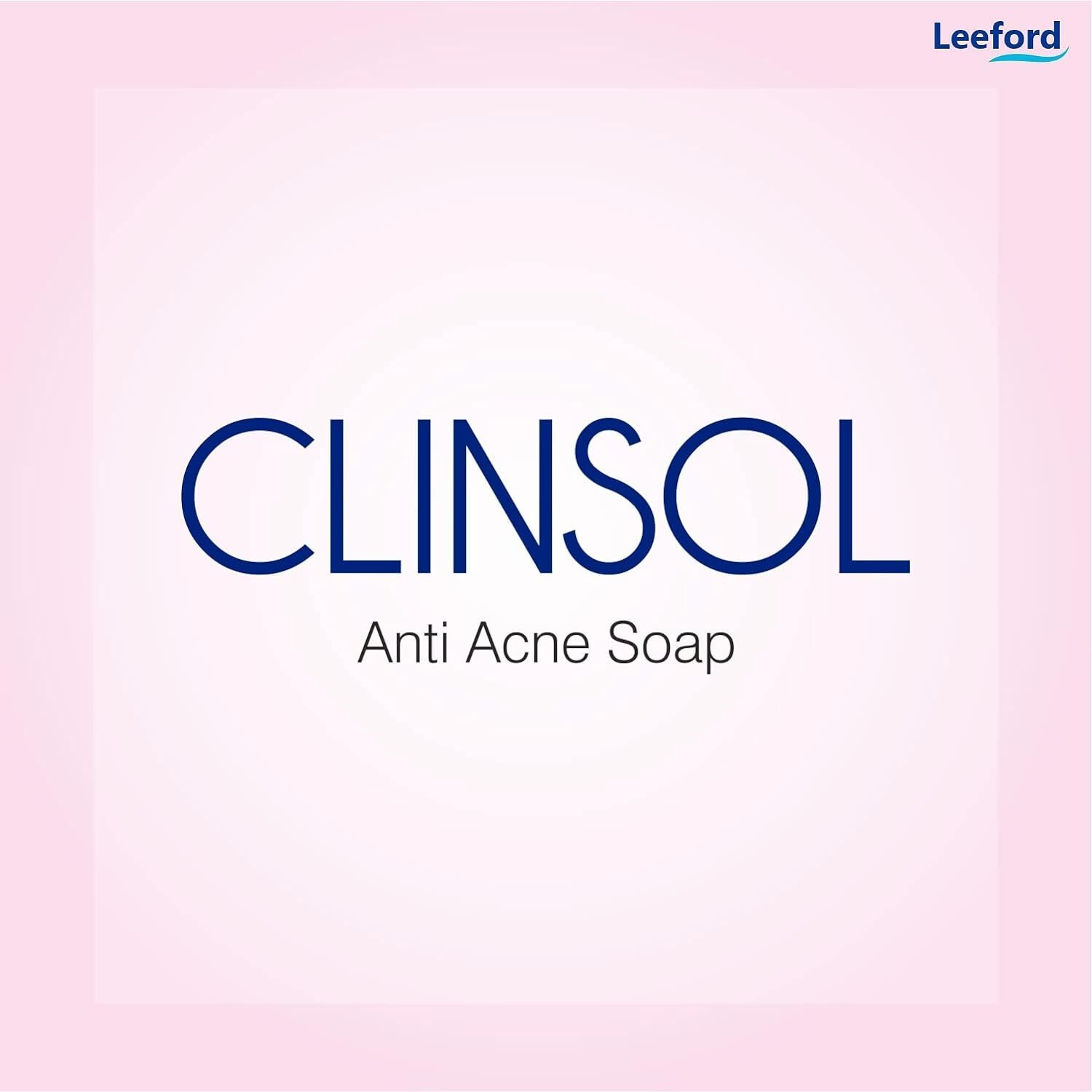 Leeford Clinsol Soap Pack of 3 (75g Each)- Enriched Tea Tree Oil with Vitamin E