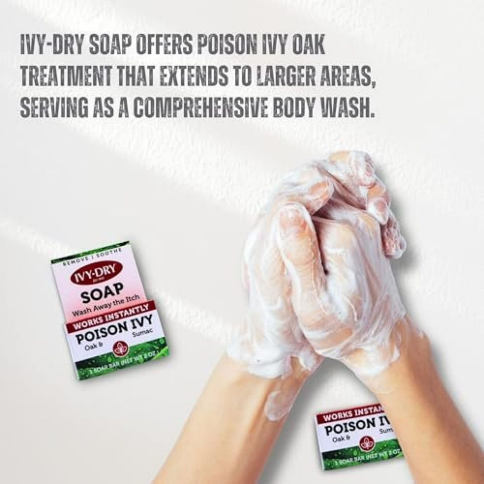 Ivy-dry Soap. Instantly Removes Poison-Ivy, Oak and Sumac