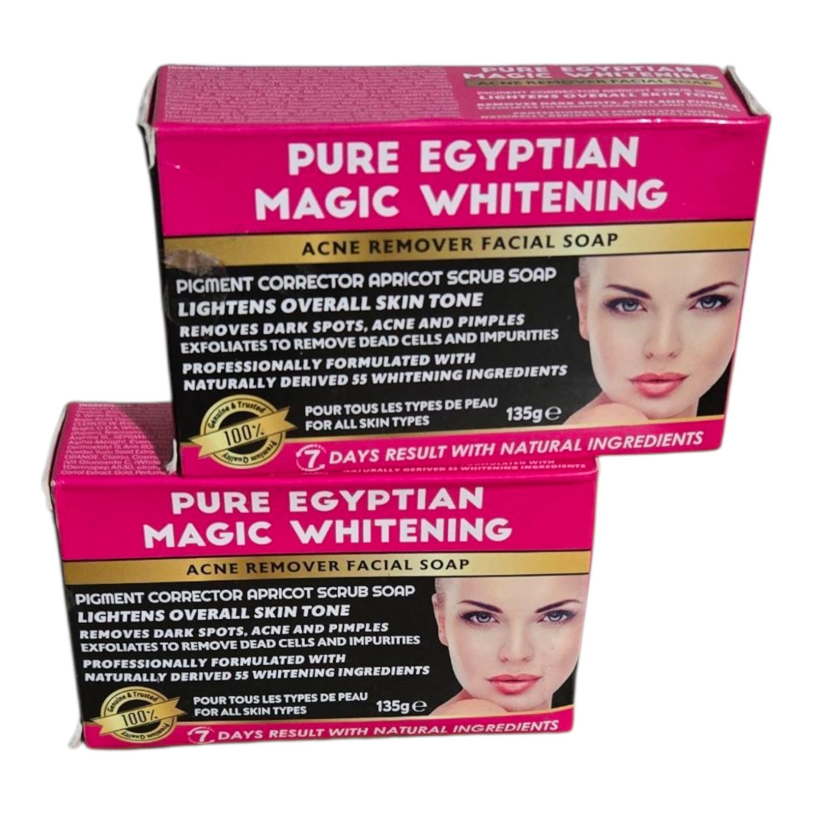 X2 Pure egyptian Magic Acne Remover Facial Soap 2pieces