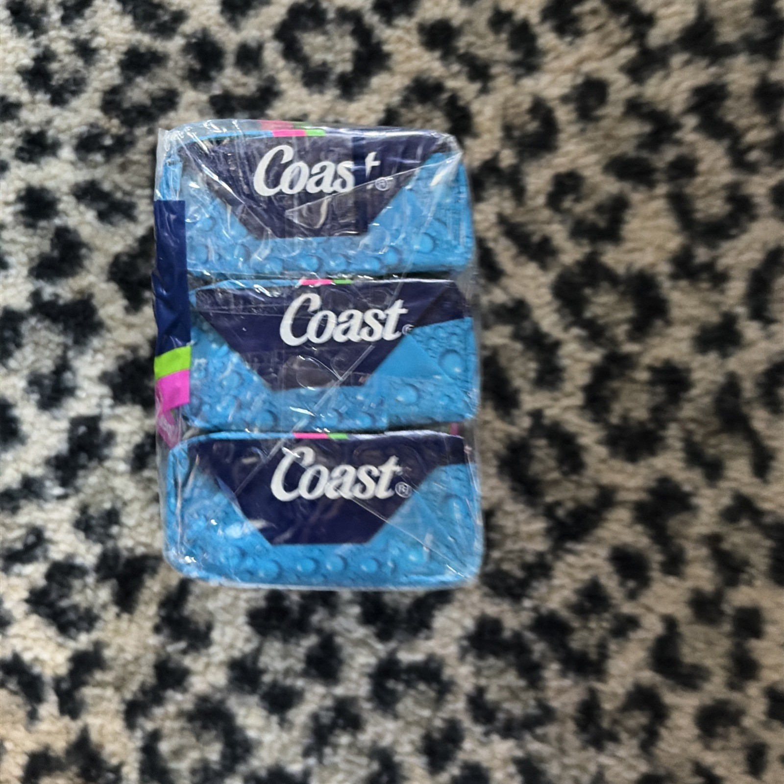 Coast Original Scent Deodorant Soap 3 5oz Bars Sealed Refreshing “Eye Opener”