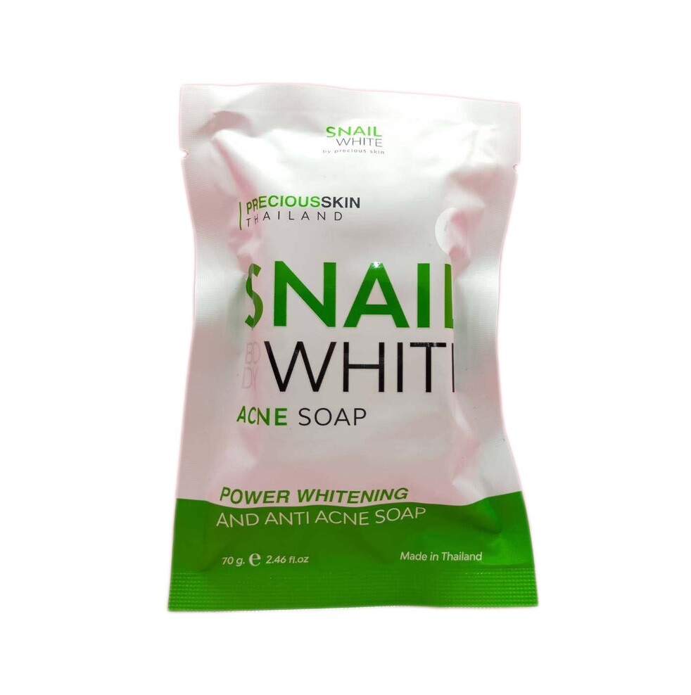 6 x Snail Body White Anti Acne Soap Whitening Skin Body & Face Reduce Acne 70g