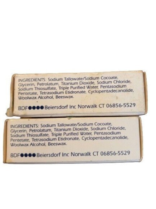 Basis 1 Oz Normal To Dry Skin Preservative-Free Soap Bars Set 2 Gentle Cleansing