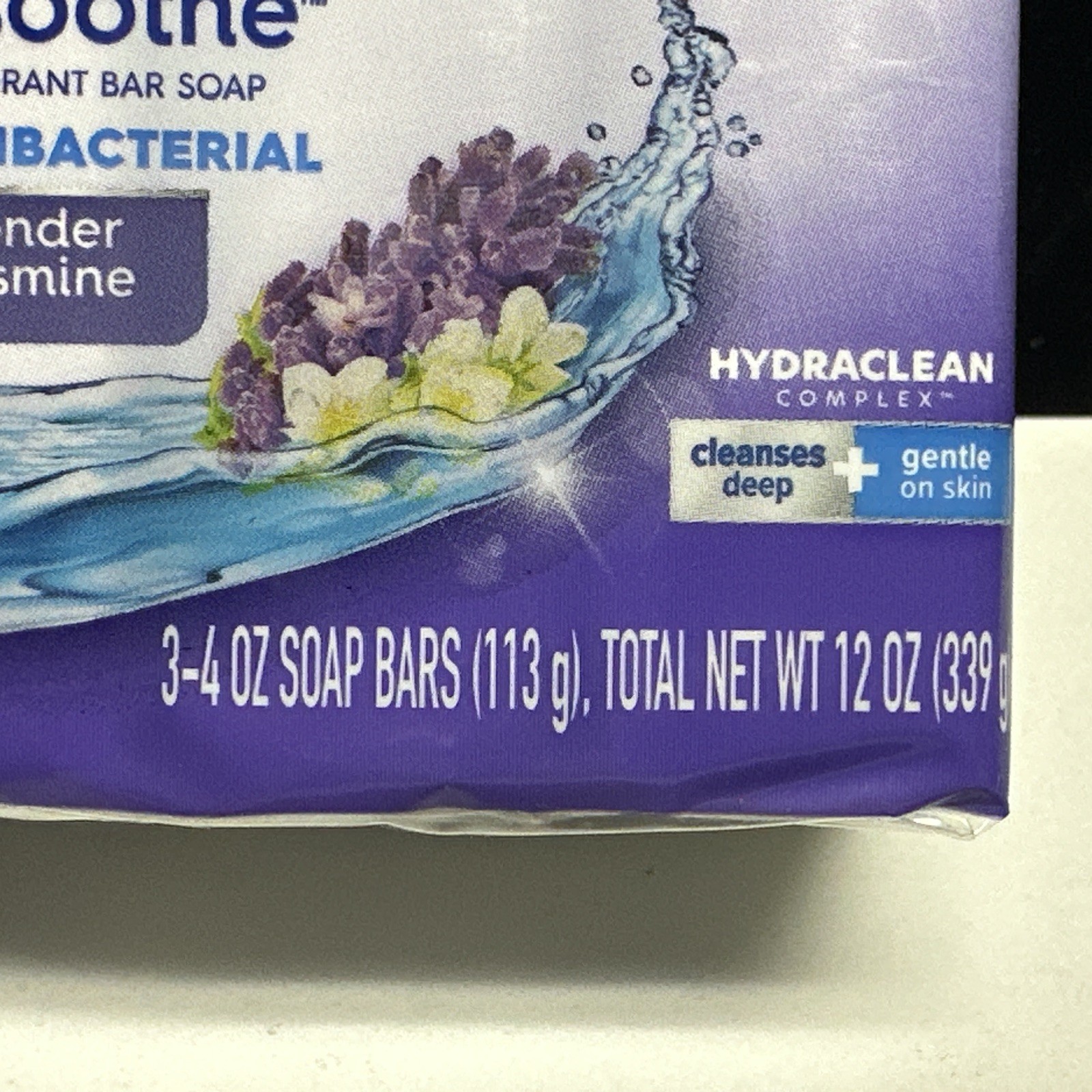 18 Bars Dial CALM & SOOTHE Antibacterial Bar Soap LAVENDER & JASMINE Hydraclean