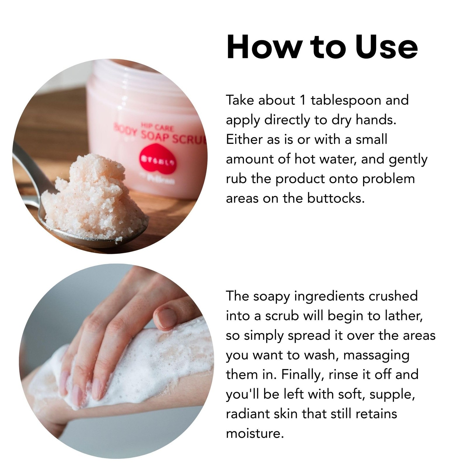 Pelican Soap “Loving Butt” Soap Club 180g Exfoliating Care Peach
