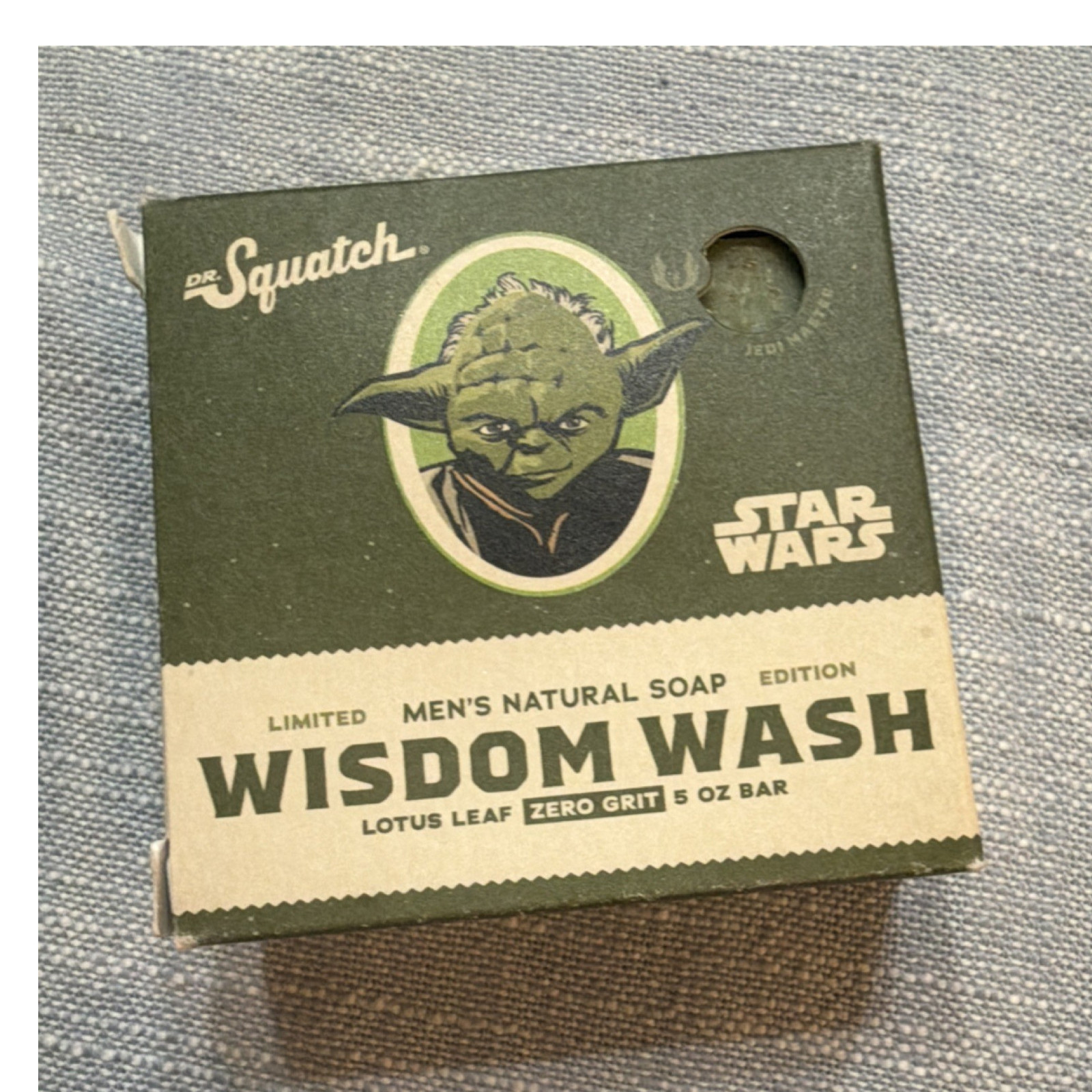 Dr. Squatch Star Wars Wisdom Wash Lotus Leaf Zero Grit Men’s Bar Soap 5 oz