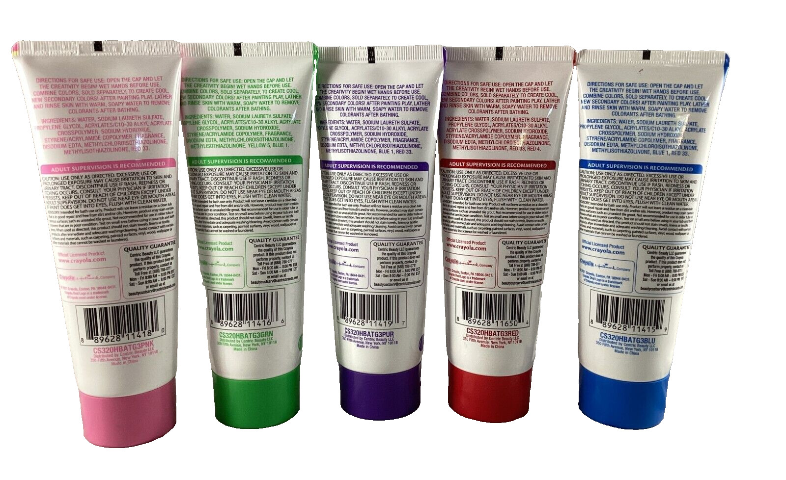 Crayola Bathtub Finger Paint Soap – 5pk – Green, Blue, Red, Purple & Pink