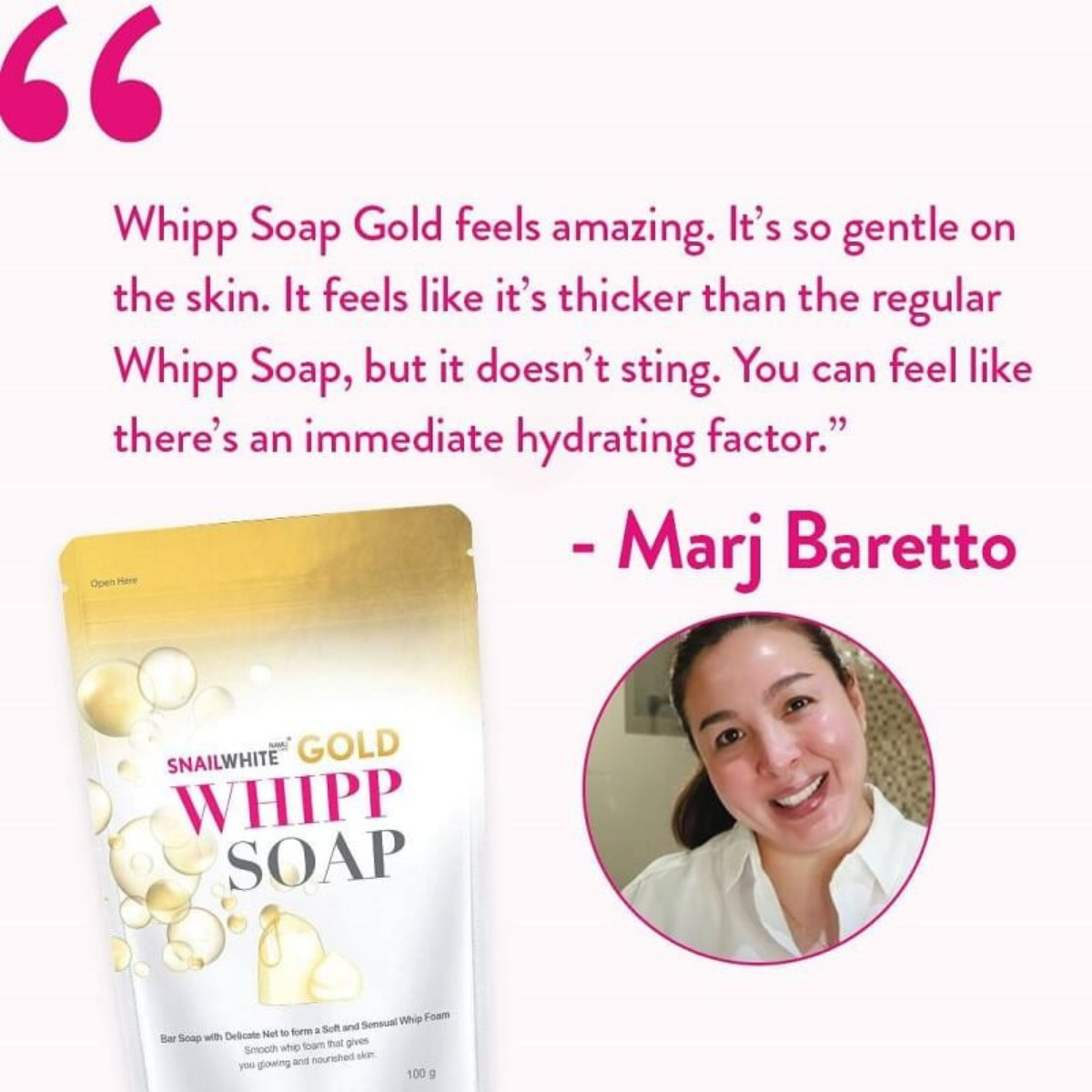 Snail White Whipp Soap Gold & Face Cream Duo Set Brightening Skincare Gift