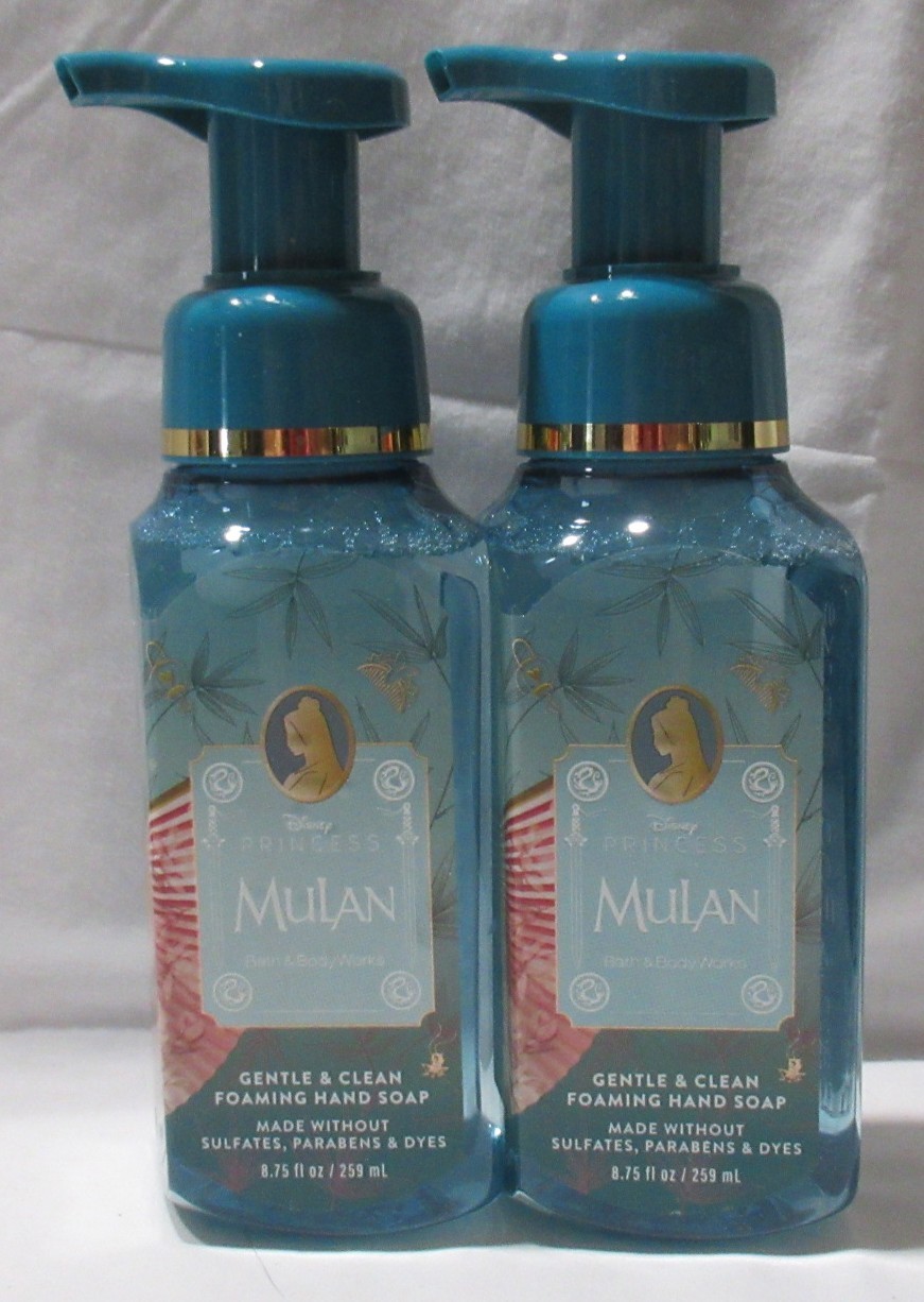 Bath & Body Works Gentle & Clean Foaming Hand Soap Set 2 Disney Princess MULAN