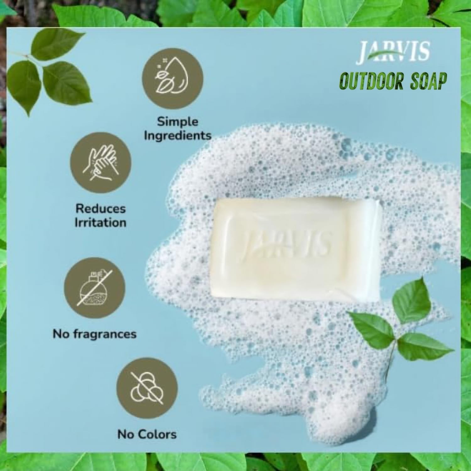 Natural Poison Ivy Soap – Fast Relief from Itching & Irritated Skin (3 Pack)