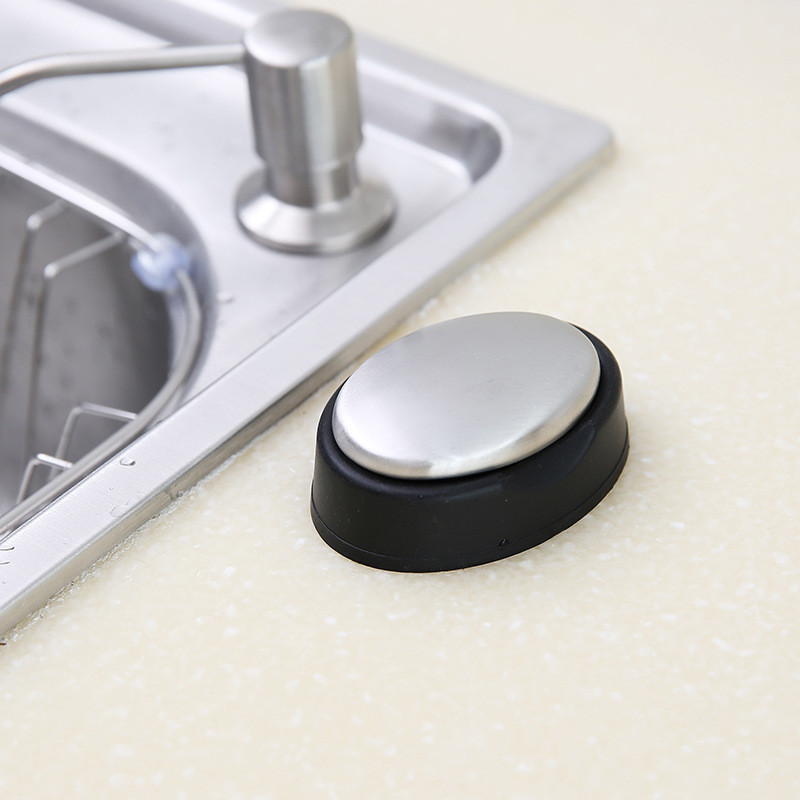 Oval Stainless Steel Fat round Metal Odor Removal Soap Deodorant Large Soap