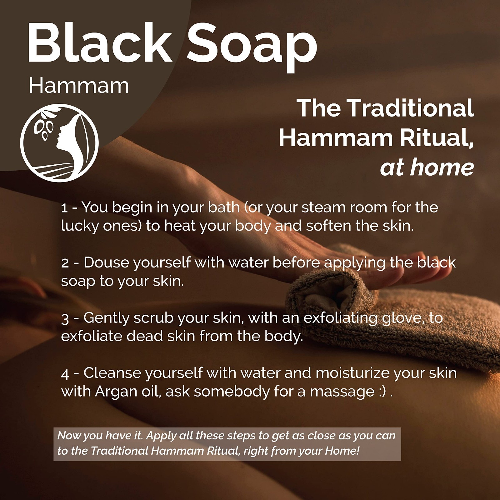 Natural Olive Oil Black Soap – 150g Organic Cleanser for Skin & Face Care