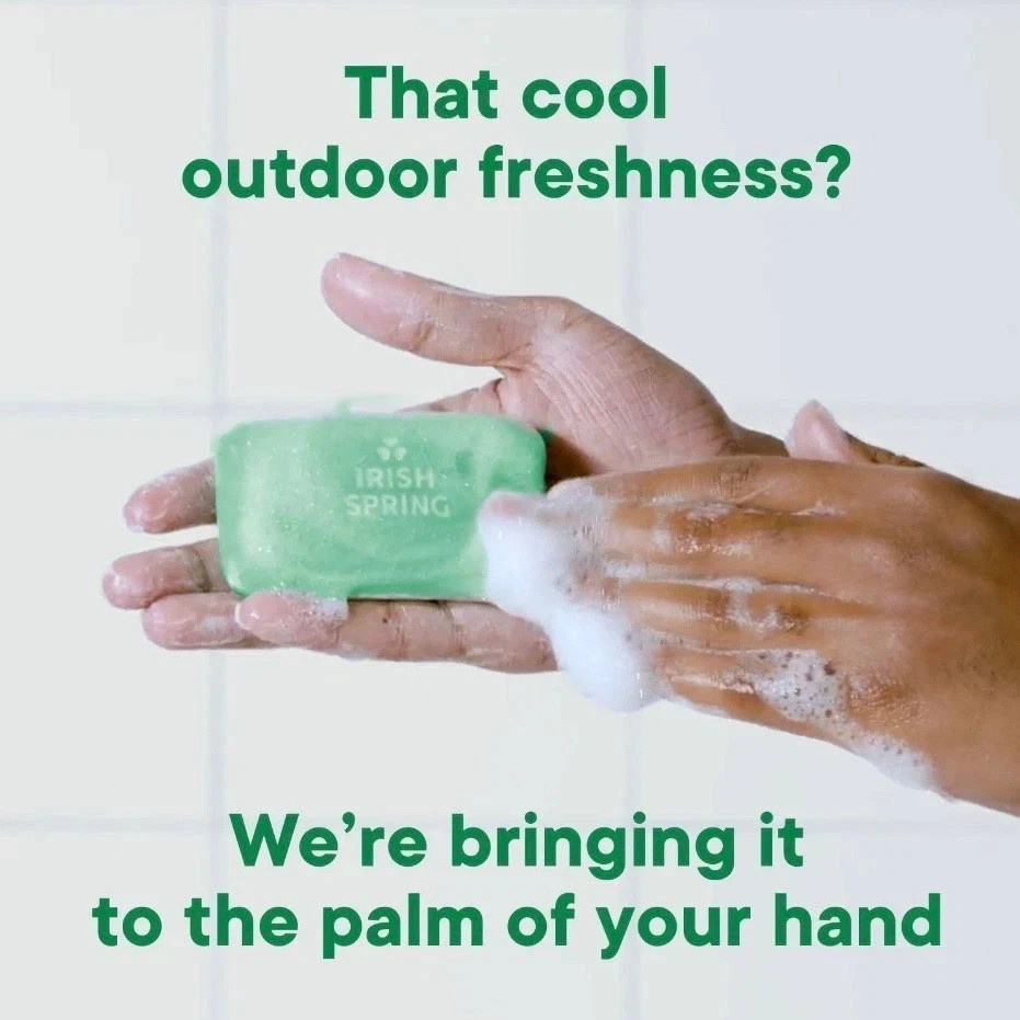 Irish Spring Bar Soap Original Clean 4oz (20 Pack) Refreshing Deodorant