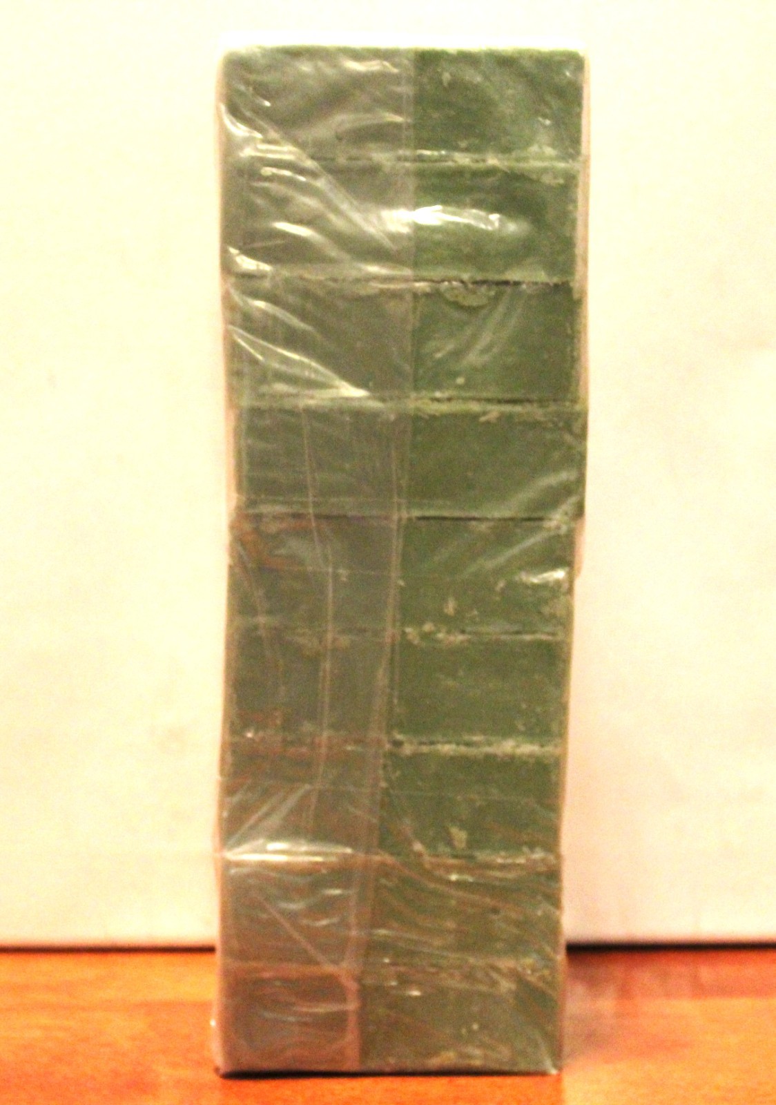 Green Tea Verbena Cold Processed handmade soap loaf, 9 precut bars