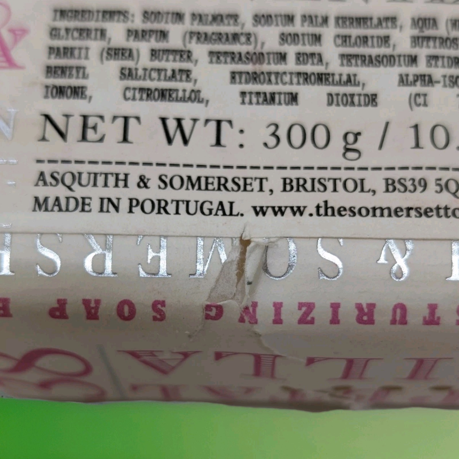 *LUXURY SOAP* Asquith & Somerset Iteritalia 3x Milled Rose Wisteria (4 Bar Lot)