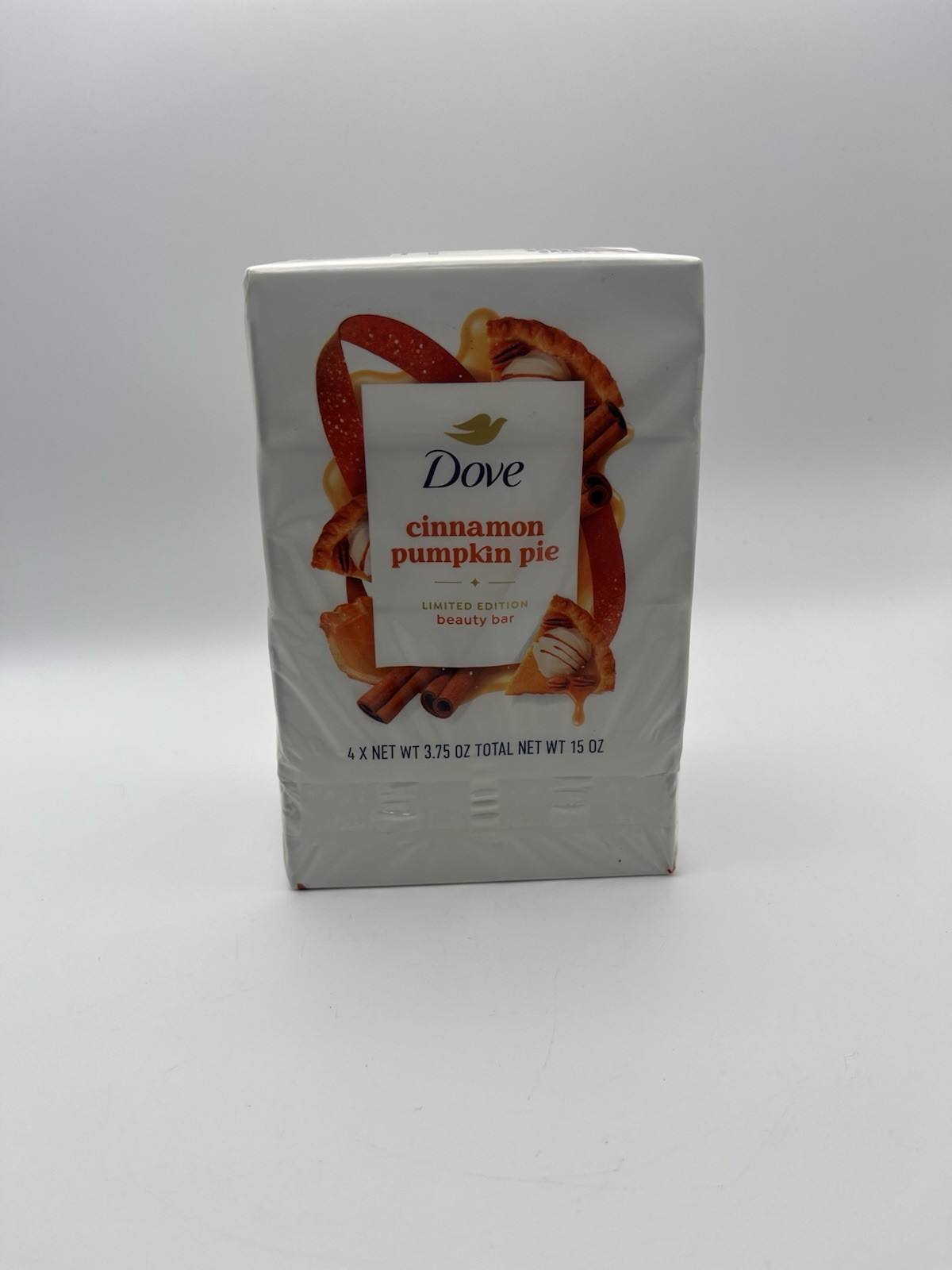 Dove Cinnamon Pumpkin Pie Holiday Treats Bar Soap Limited Edition 15oz 4 Bars