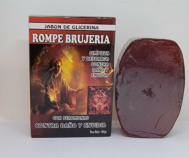 ROMPE BRUJERIA JABON DE GLICERINA 100 GR PARA PROTECCION Y QUITAR LA MALA SUERTE