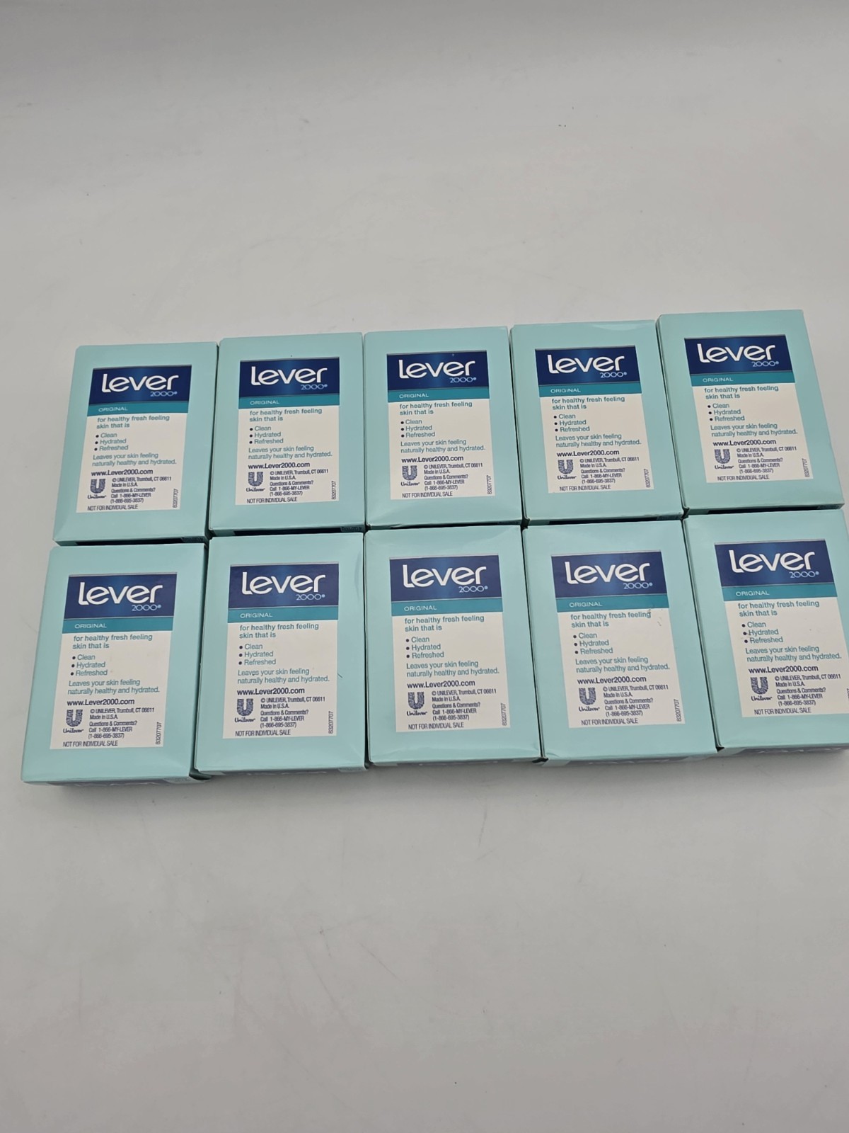 Discontinued Lever 2000 Original Bar Soap New In Box Lot Of 10 USA Made Soap 4Oz