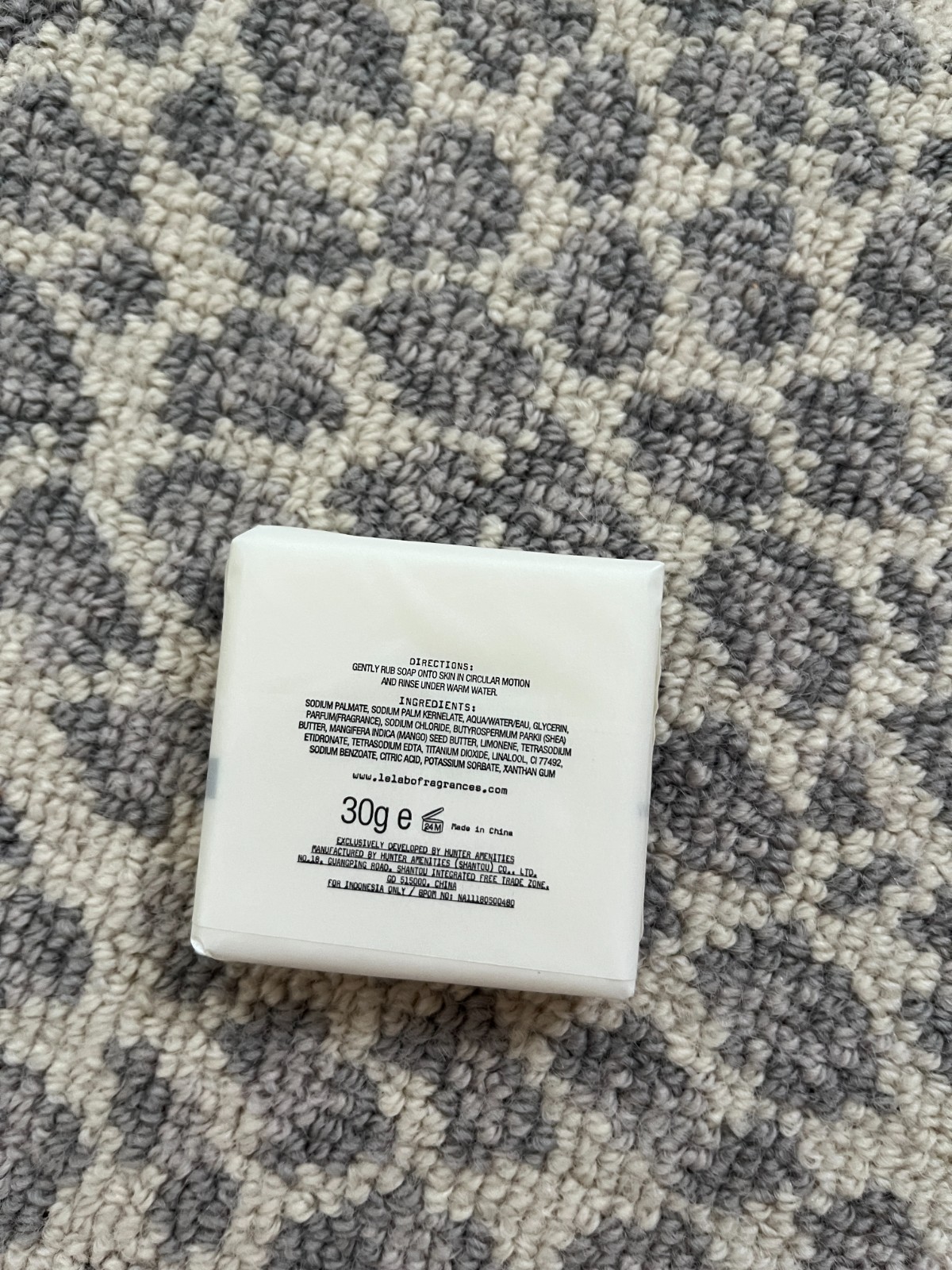 Le Labo Bergamote 22 Soap 30g/1oz from Park Hyatt