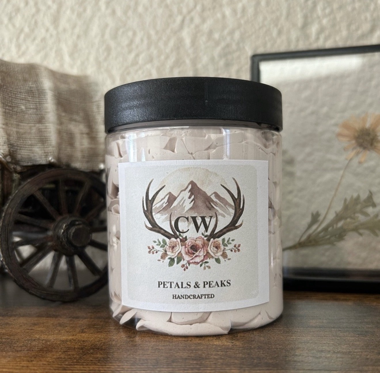 CW Petals & Peaks Campfire Cookie Whipped Soap Handcrafted 8 oz for Body & Hands