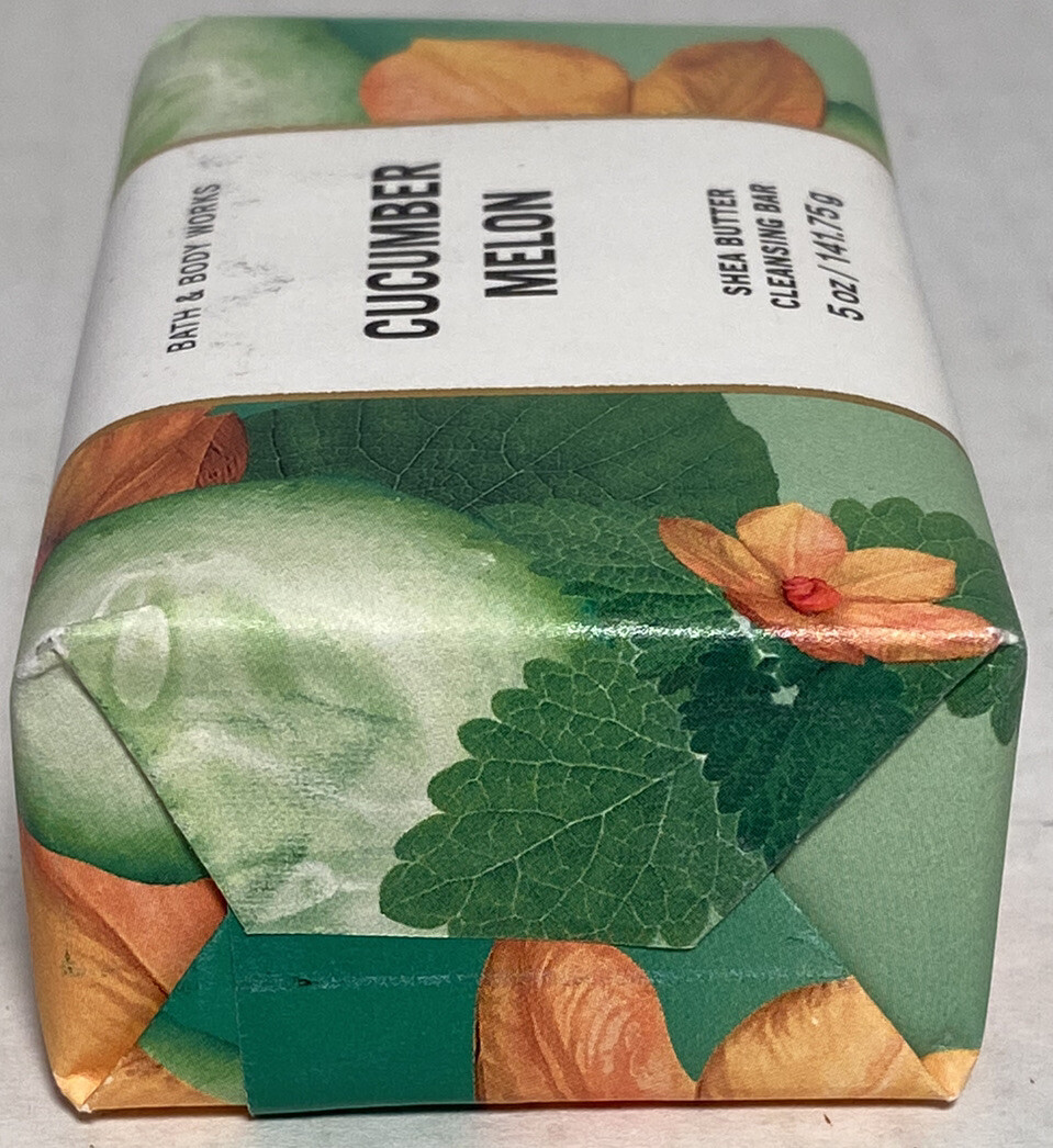 Bath and Body Works Cucumber Melon Cleansing Bar Shea Butter 5 Oz Nourishing