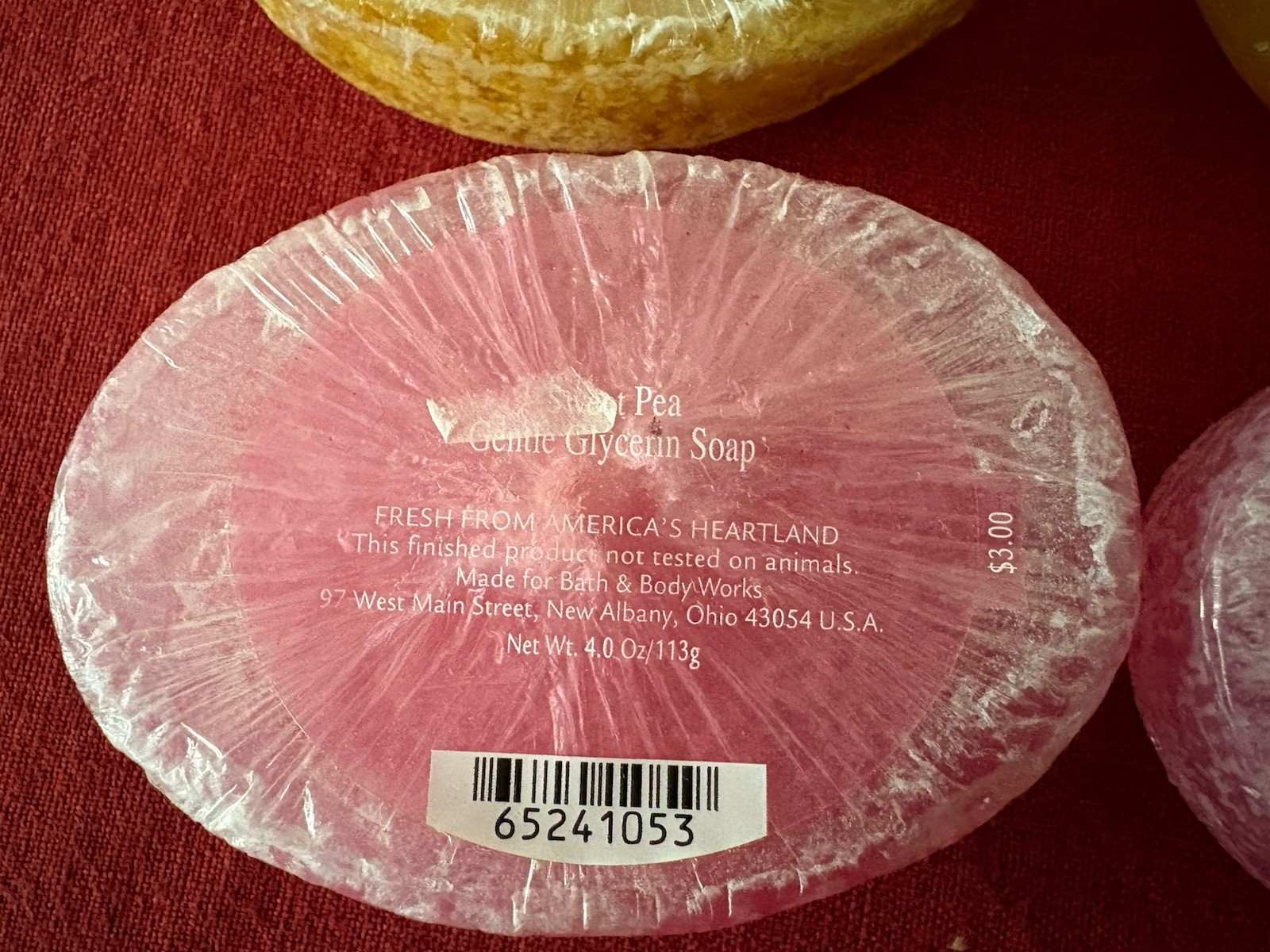 4 Bath & Body Works Gentle Glycerin Bar Soaps Coconut Lime Rice Flower Sweet Pea