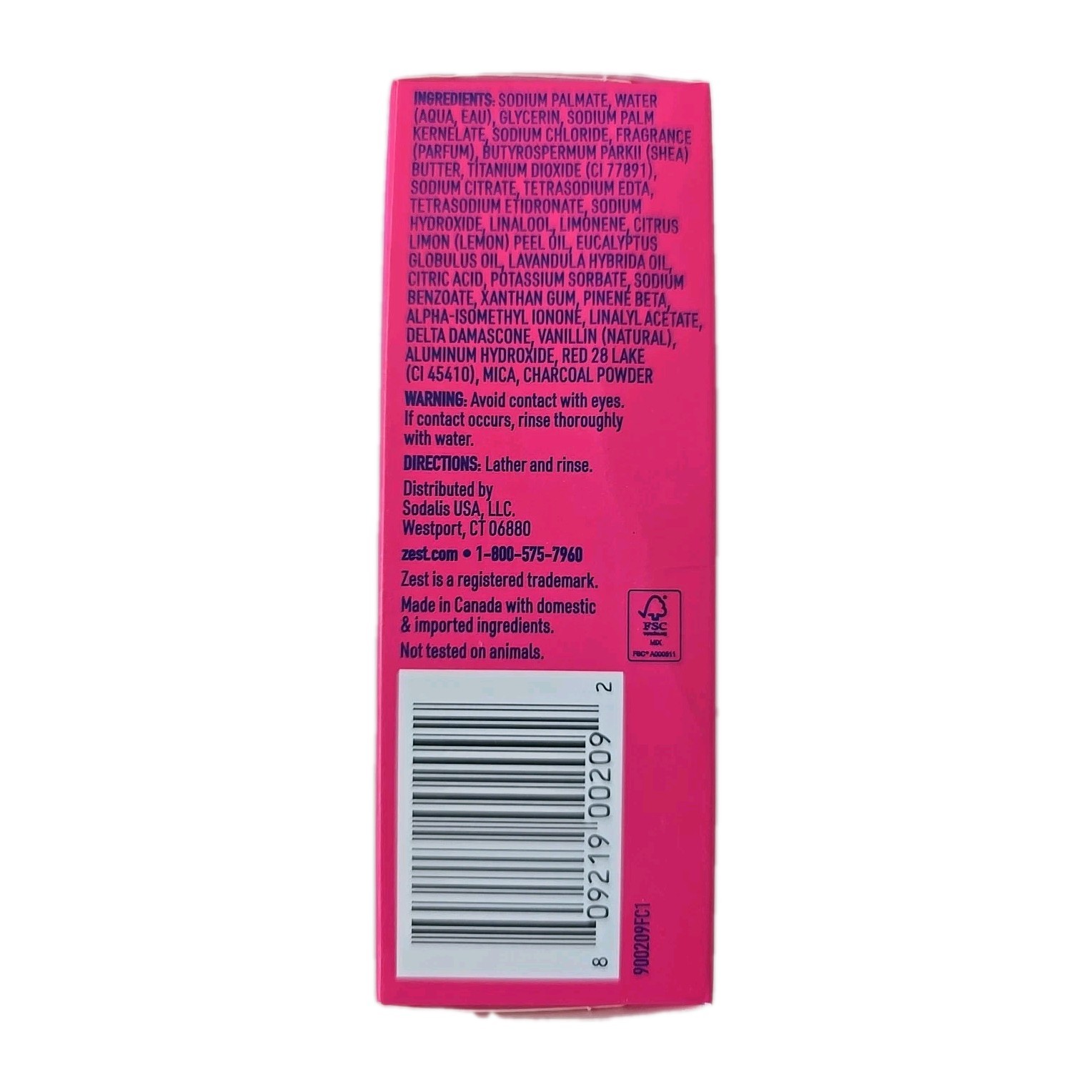 5 ZEST Bar Soap Moisturizing Lush Orchid Almond Oil Large Bars 7.05oz Indulgenc