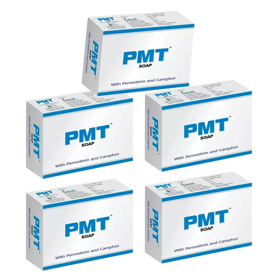 Set Of 5 PMT soap Permethrine Soap For All Skin Type